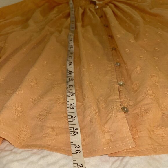 Cleobella Textured Puff Sleeve Peasant Top plus size 1X - Picture 9 of 9